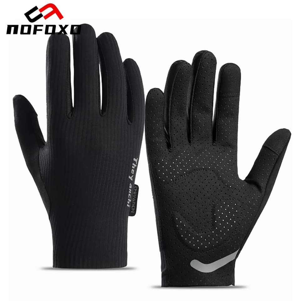 NOFOXO Guanti estivi da ciclismo resistenti all'usura con touch screen, guanti da ciclismo MTB, guanti da lavoro, fitness, pesca, per uomo e donna
