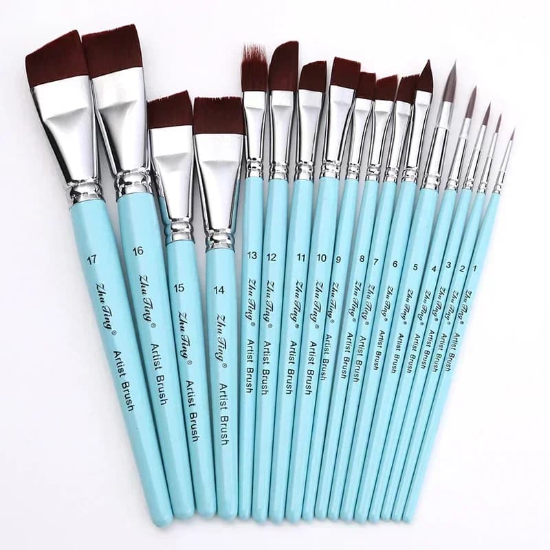 7/10/17 pieces brushes for face and body artist of high quality watercolor paint brush for makeup festival carnival special tools for makeup
