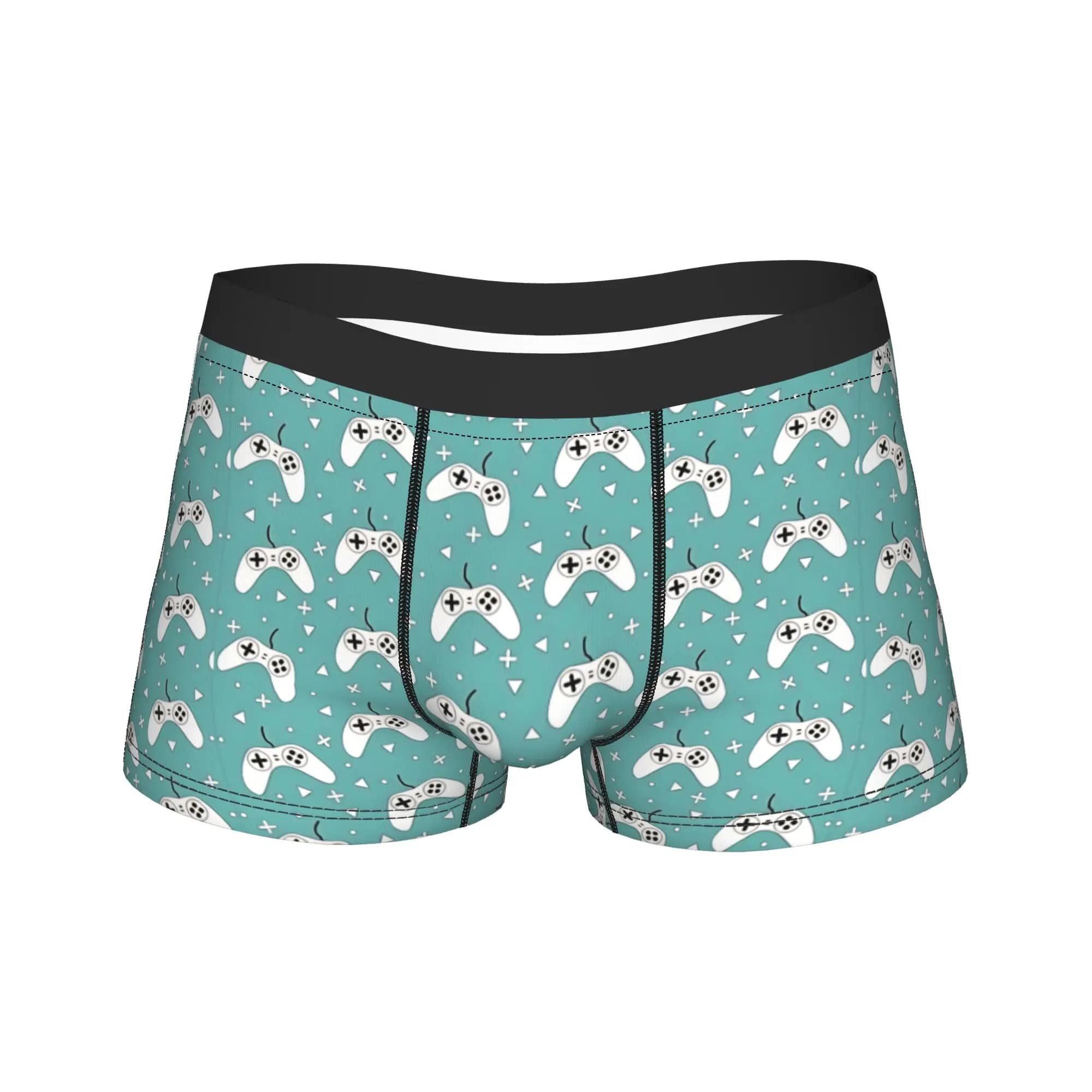 Game Pattern Video game controller Underwear Breathable Panties Customs Shorts Briefs For Men Pouch Oversize Boxershorts