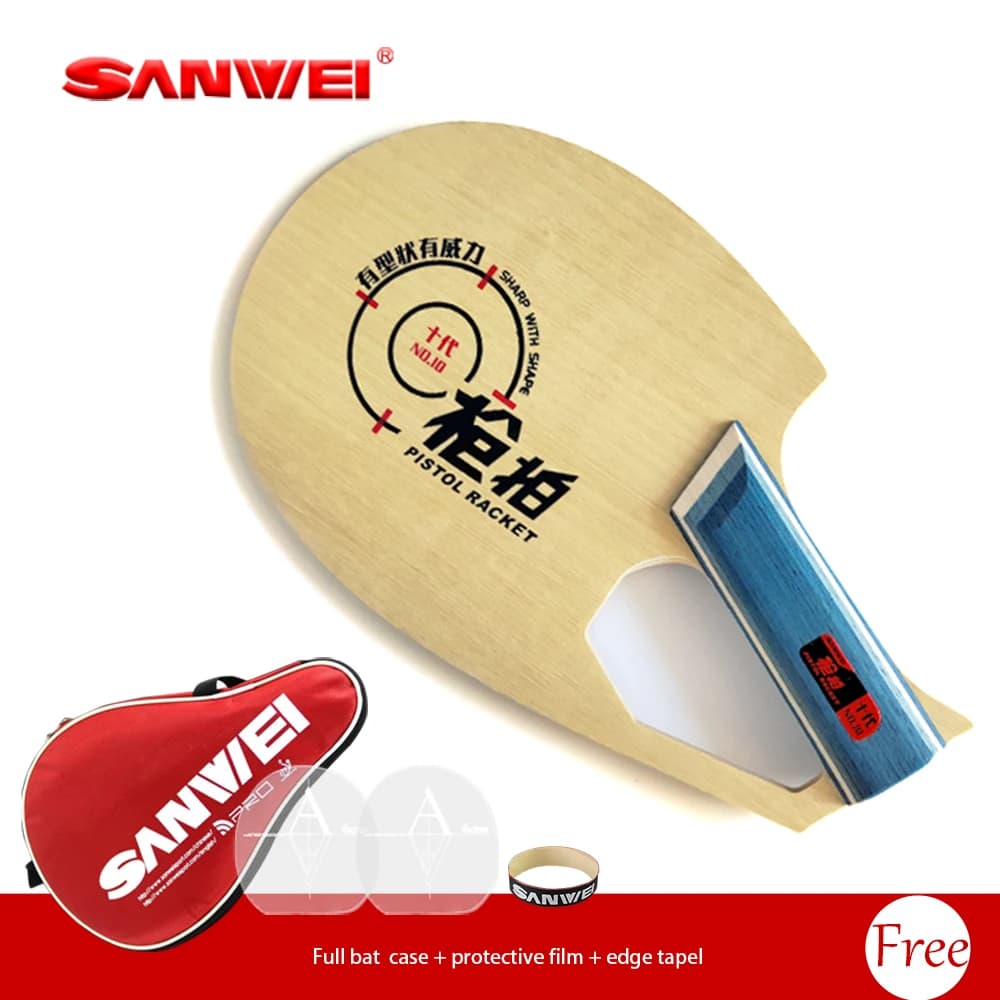 Racchetta da pistola brevettata originale SANWEI Q1 Lama da ping pong Lama da ping pong Pagaie professionali
