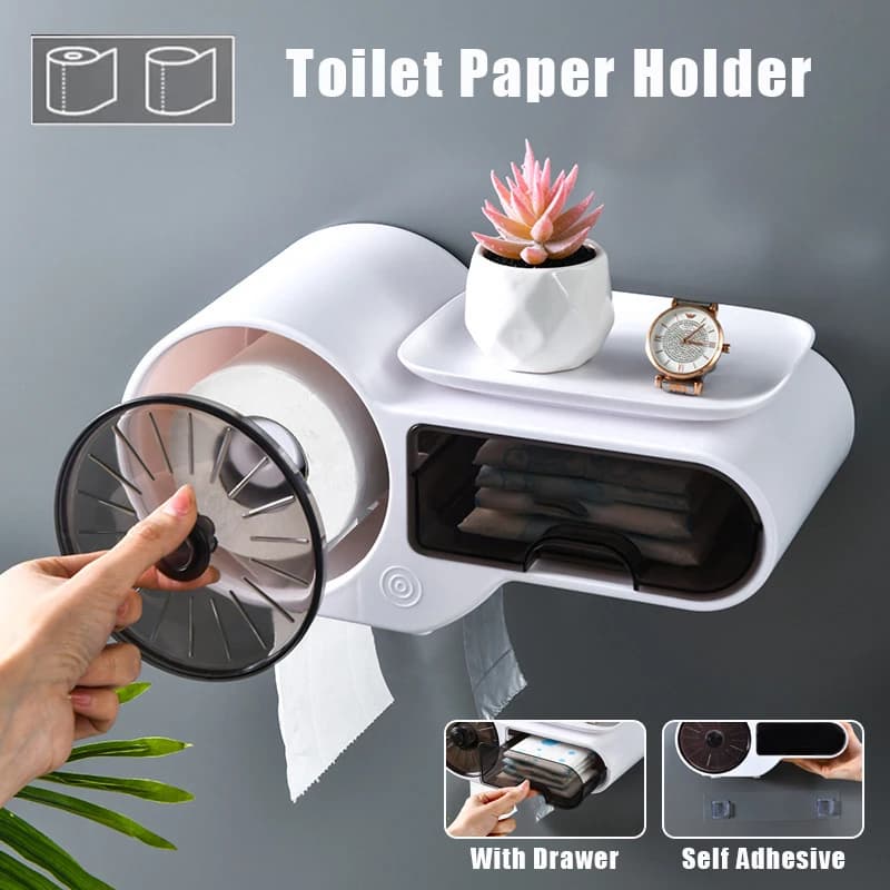 Scatola per fazzoletti da bagno impermeabile Dispenser di carta igienica impermeabile Porta carta velina per organizer per riporre tovaglioli da bagno