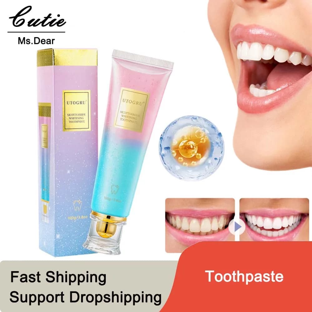 1/2pcs Niacinamide Whitening Dentifricio Macchie of Plaque Remove Tooth Tooth Whitening Products Oral Hygiene Personal Alito Fresh Dentist