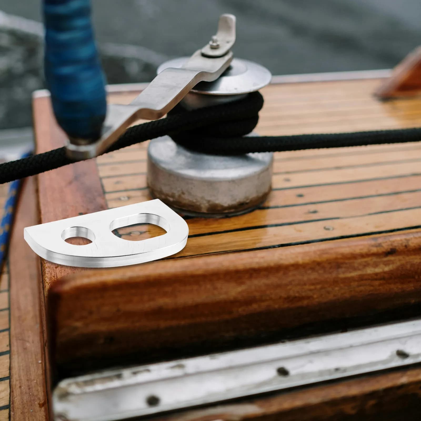 Marine Aluminum Deck Eyelet Rope Attachment Loop for Boats Yachts Mooring Docking Hardware