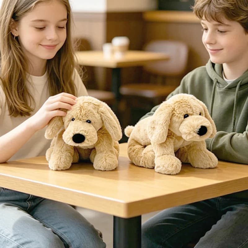 Simulation Golden Retriever Dog Plush Toys Cartoon Stuffed Animal Lying Puppy Soft Kid Plushies Doll Cushion Kawaii Room Decor