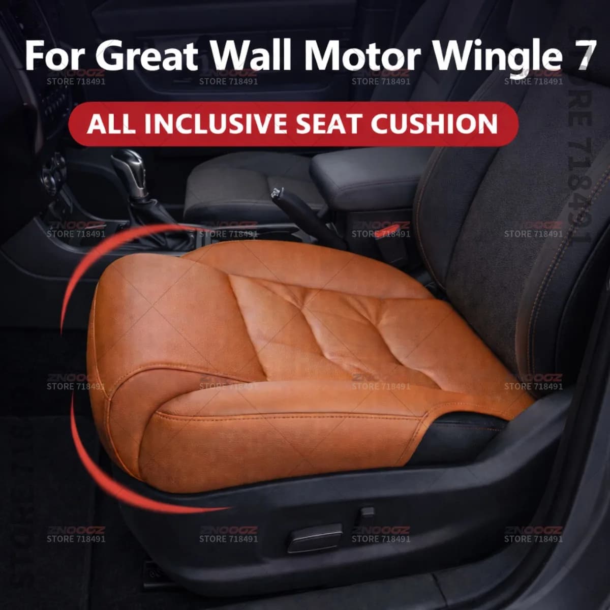 Extensible Seat Support Great Wall Motor Wingle 7, Memory Foam Cover, Extensive Bearing, Interior Accessories