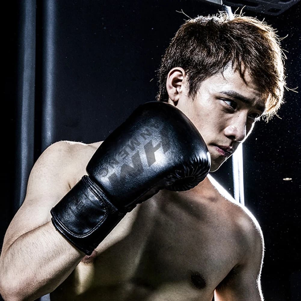 Boxing Gloves for Training with Strap closure, Breathable Gloves for Boxing, Muay Thai and Martial Arts