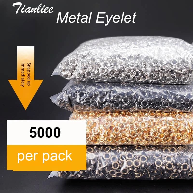 5000 set handpiece metal eyelets diy accessories craft banner clothing clip for curtains telon shoes bag eyelets with washer