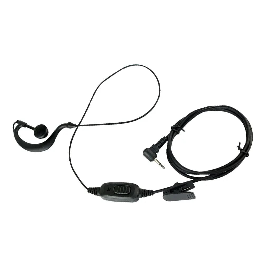 2 5mm Walkie Talkie gancio per l'orecchio pulsante auricolare funzionamento cuffia Radio bidirezionale auricolare ergonomico sostituzione parte