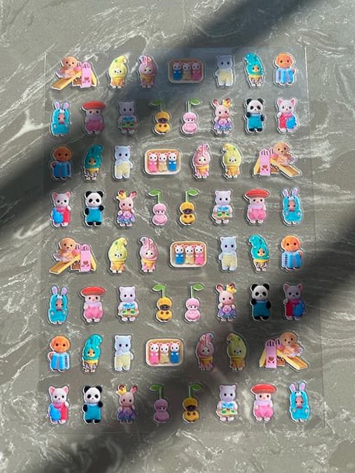 Wall decals in PVC Kawaii Y2k Hellokitty Kuromi My Melody, Mini Poster, Stickers for Nail Art, Waterproof, Fai-da-Te, for Cover Phone, Cups, Keyboards