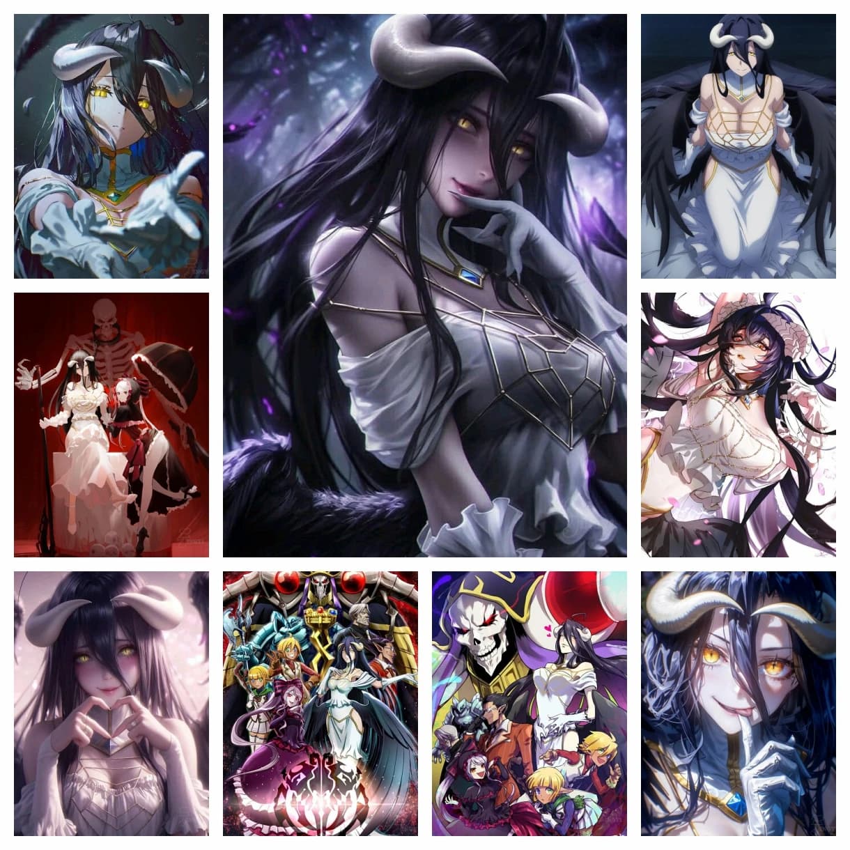 Cartoon Fairy Girl Albedo Popular Japanese Anime 5D Diamond Painting Embroidery Cross Stitch Handmade Crafts Home Decor Gift