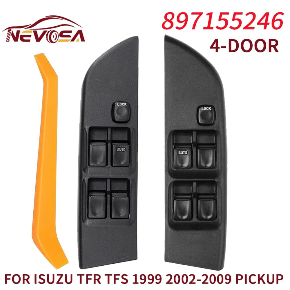 Per Isuzu TFR TFS 1999 2000 2009 Pickup Master Power Finestra Interruttore 897155246 Pulsante di Controllo Anteriore Destra Sinistra Guida Del Veicolo