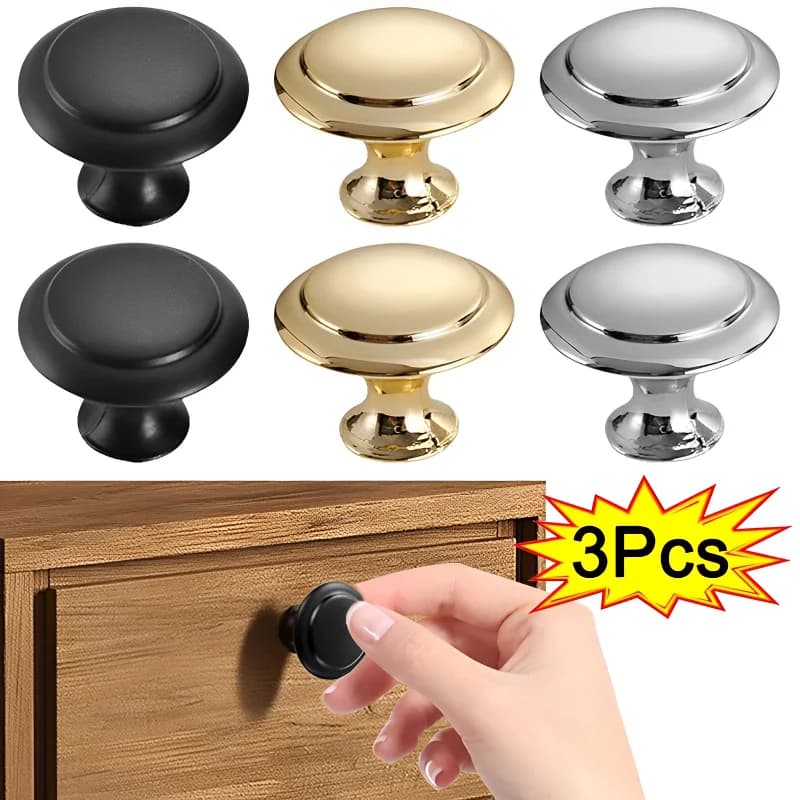 3/1PCS Maniglia per porta dell'armadio domestico Cassetto in acciaio inossidabile Maniglia per porta a foro singolo Porta scorrevole Finestra dell'armadio Maniglia in lega di zinco