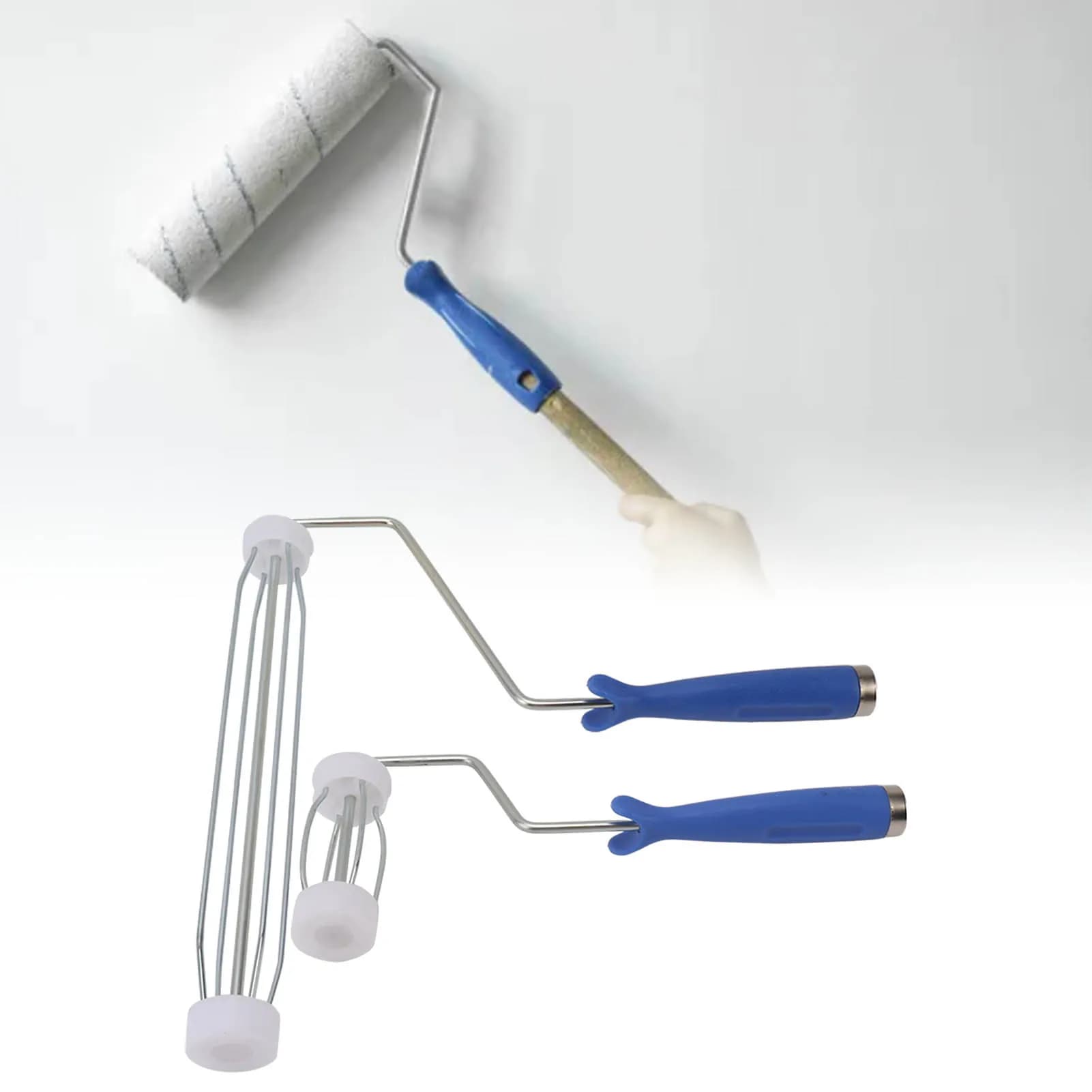 Telaio per rullo di verniciatura 1 pezzo Maniglia ergonomica Telaio per rullo di vernice ad alta resistenza e facile controllo per rullo antipolvere
