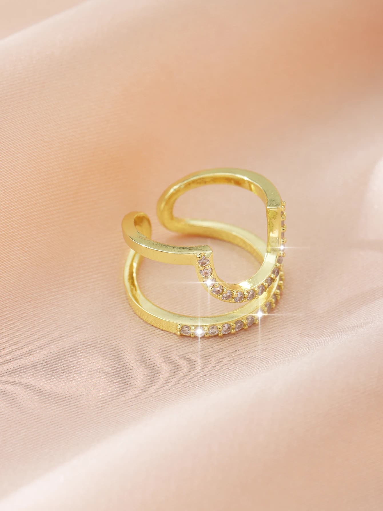 1/2/4 pz. Unghie finte di lusso con micro-incastonatura di zirconi, design di nicchia, versatili, per donna