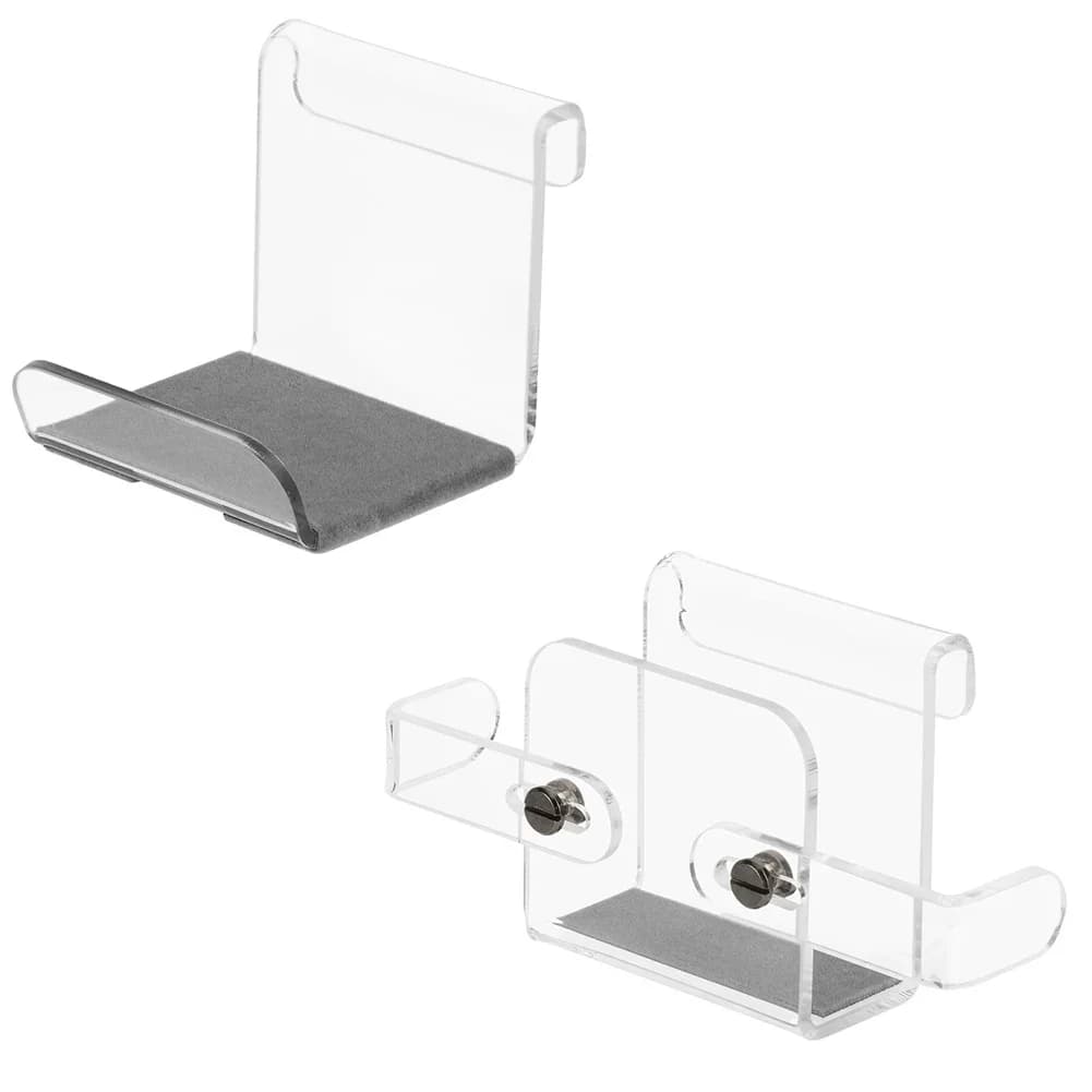 Supporto di archiviazione per console di gioco in acrilico per controller di gioco con gancio a lunga durata per PS5 Accessori per rack da gioco con staffa per display da tavolo
