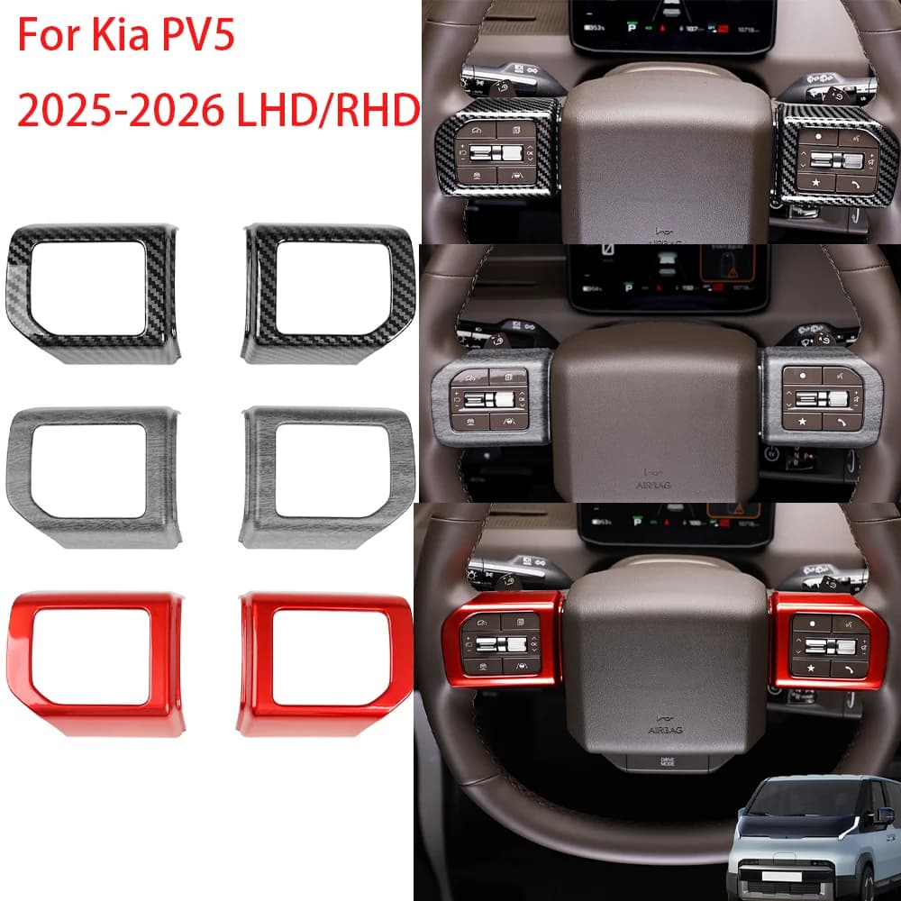 Per Kia PV5 2025-2026 LHD/RHD: Rivestimento Decorativo per Volante Auto, Accessori per Interni e Styling Auto