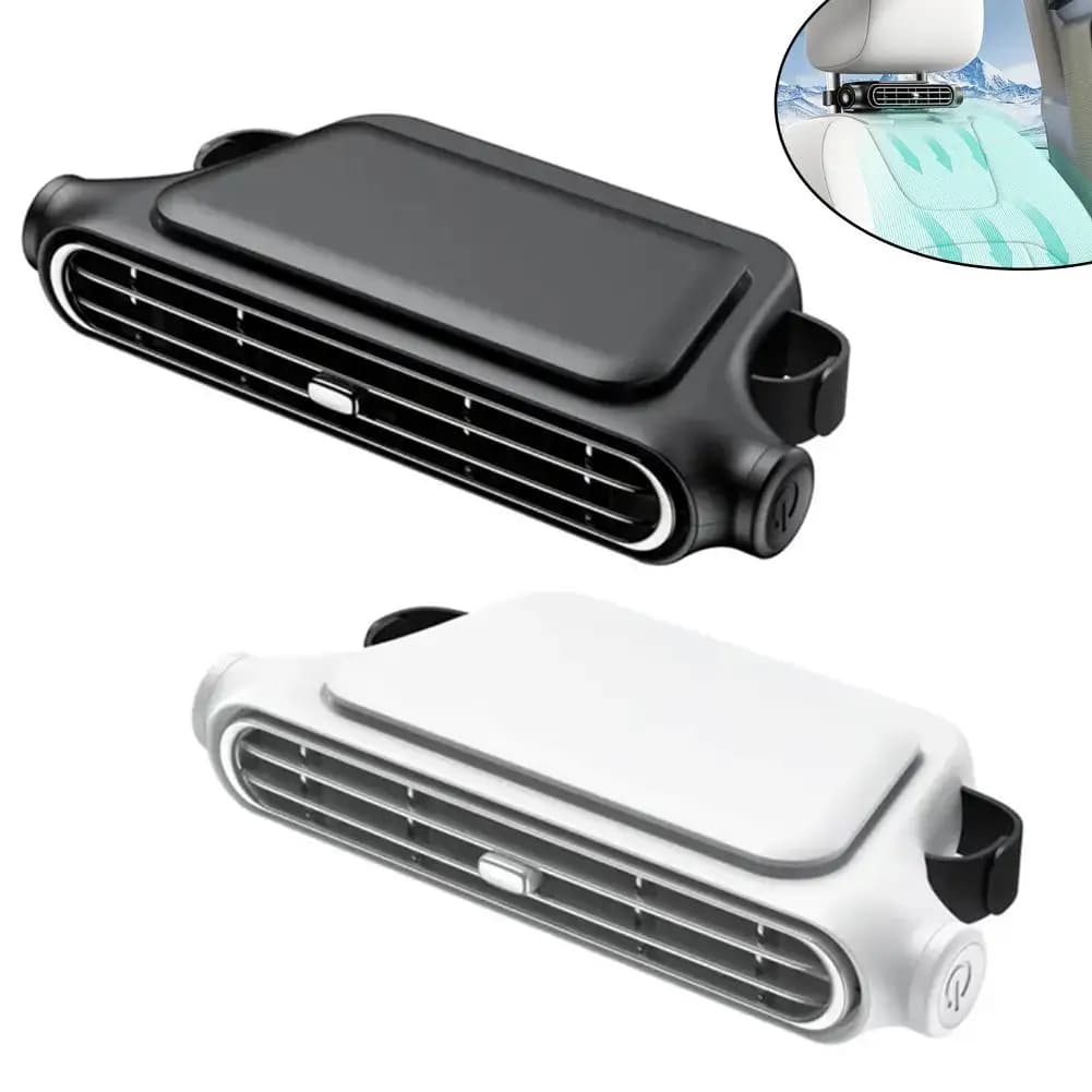 Bladeless Car Cooler With USB-Powered Ventilated Seat Cushion Fan Back Pillow Portable Auto AC For Summer Travel Accessories