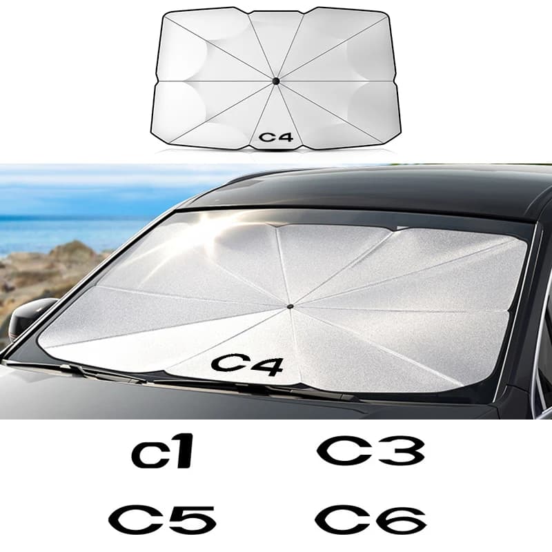 Auto Parabrezza Parasole Ombrello Per Citroen C1 C2 C3 C4 C4L C5 C6 C8 C-ELYSEE VTS Xsara C-Crosser Berlingo Jumpy Nemo accessorio
