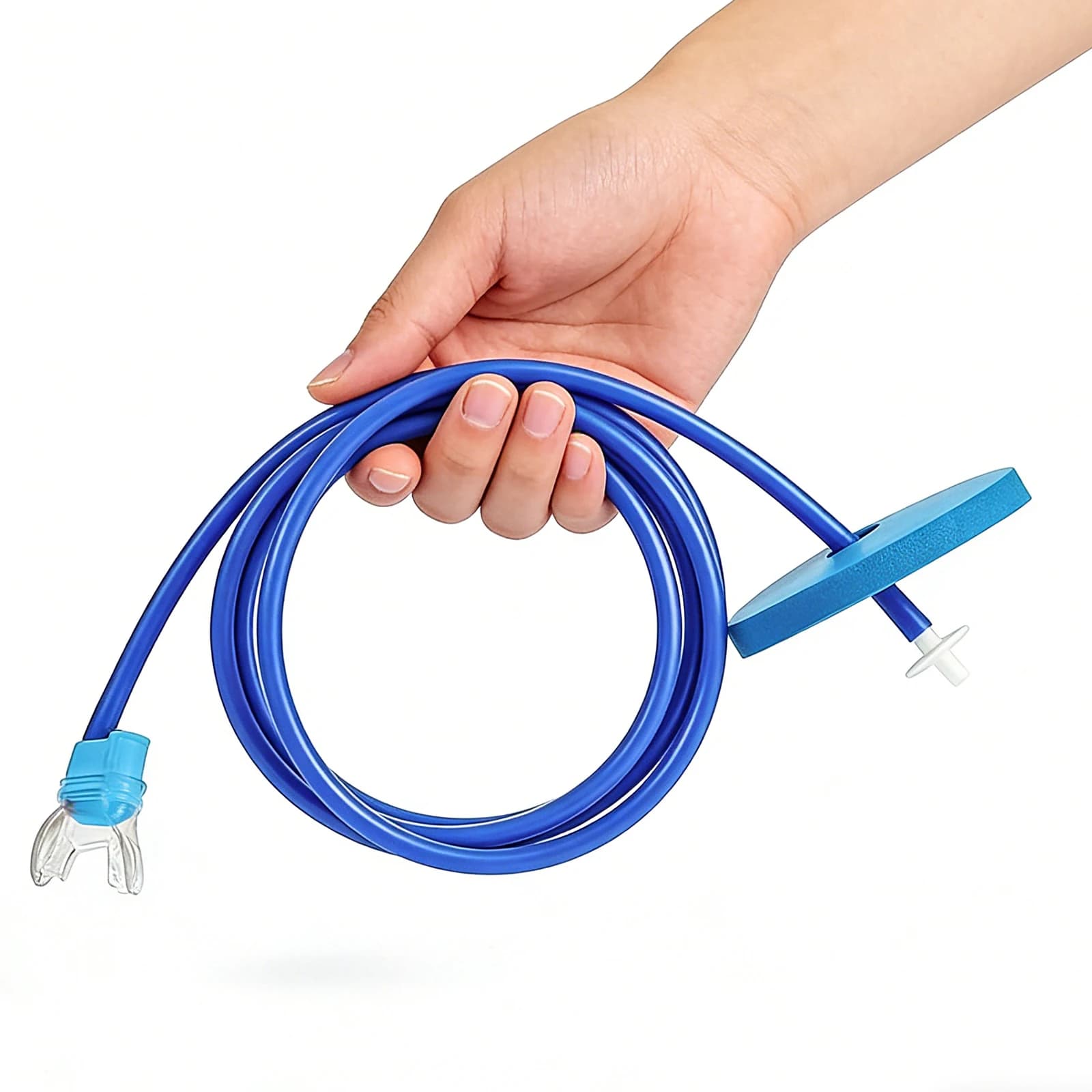 Tubo Respiratorio per Nuoto 1/2M Completamente Asciutto con Boccaglio in Silicone, Snorkel Pieghevole per Adulti, Nuotatori e Allenamento