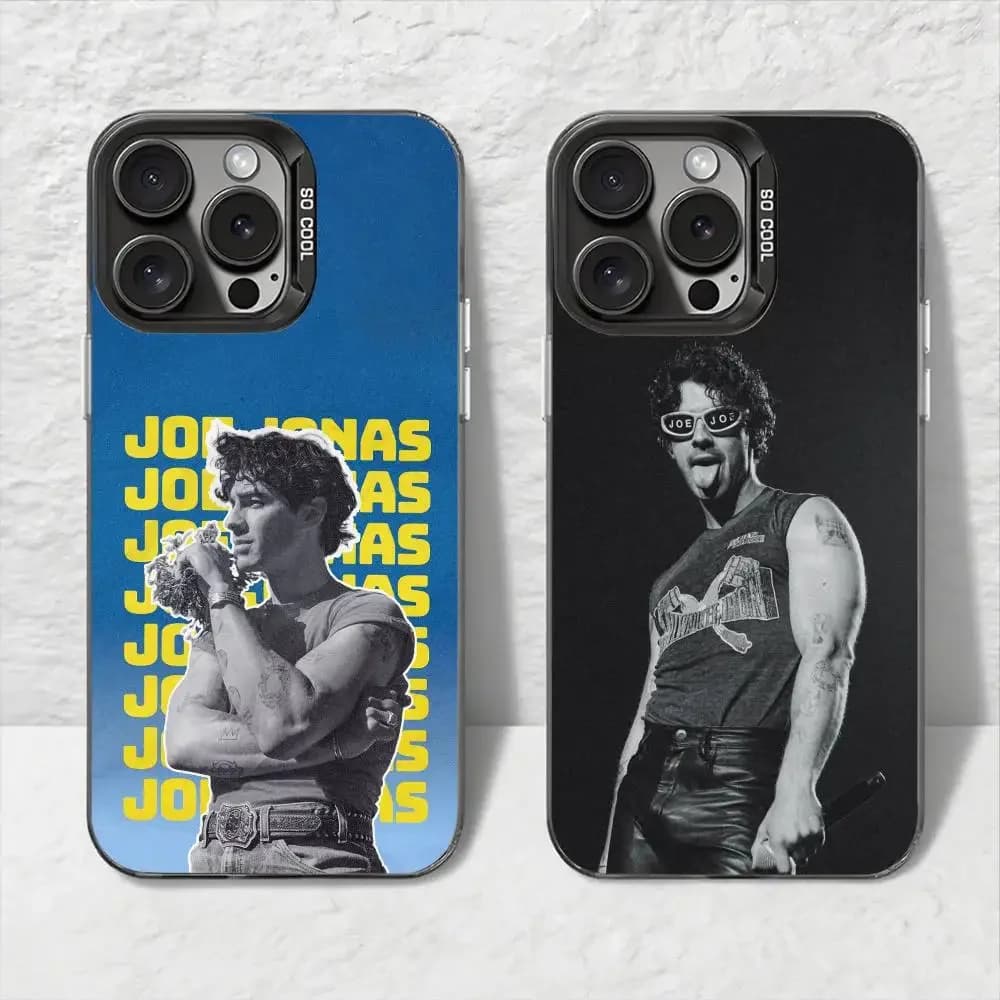 Custodia per telefono Singer Joe J-Jonas per IPhone 11 12 13 14 15 16Pro Max Plus Proteggi la copertura del telefono placcatura