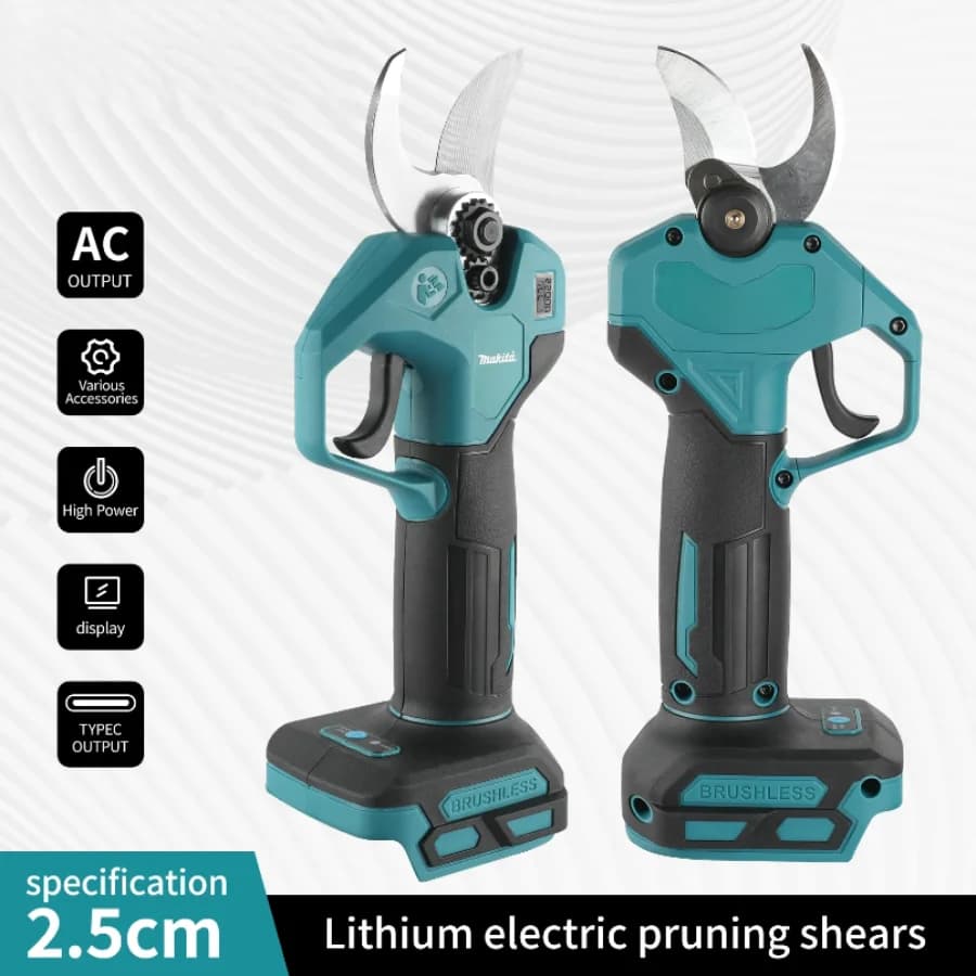 New 45MM Brushless Battery Electric Scissors for Power, Bonsai Cutters, Electric Tools Compatible with 18V Makita Battery - Model 2026
