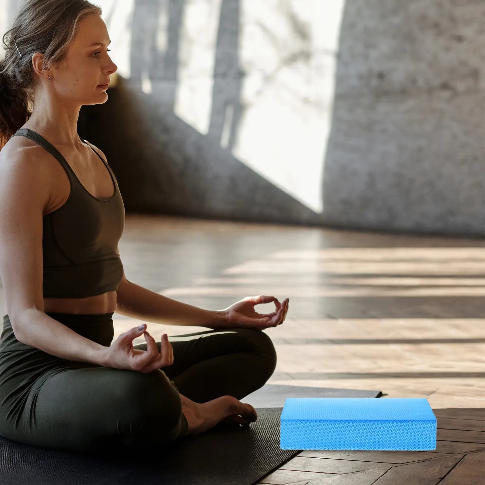 Cuscino di Equilibrio Spesso Antiscivolo, Tappetino Yoga Morbido, Pad per Esercizi, Allenamento in Palestra, Tappetino Imbottito per Fitness, per Casa e Palestra