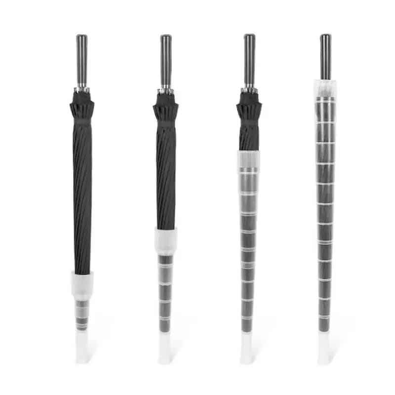 1 pz 70/80cm copertura per ombrello retrattile impermeabile maniche trasparenti manicotto per ombrello in plastica antigoccia telescopico a prova di gocciolamento