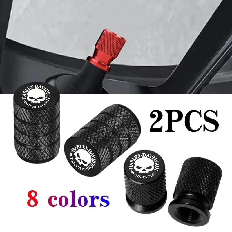 New Motorcycle Cycle Valve Stem Covers Wheel Tire Caps For Harley Davidson ADV 1250 PA1250 Special Softail Sportster Touring