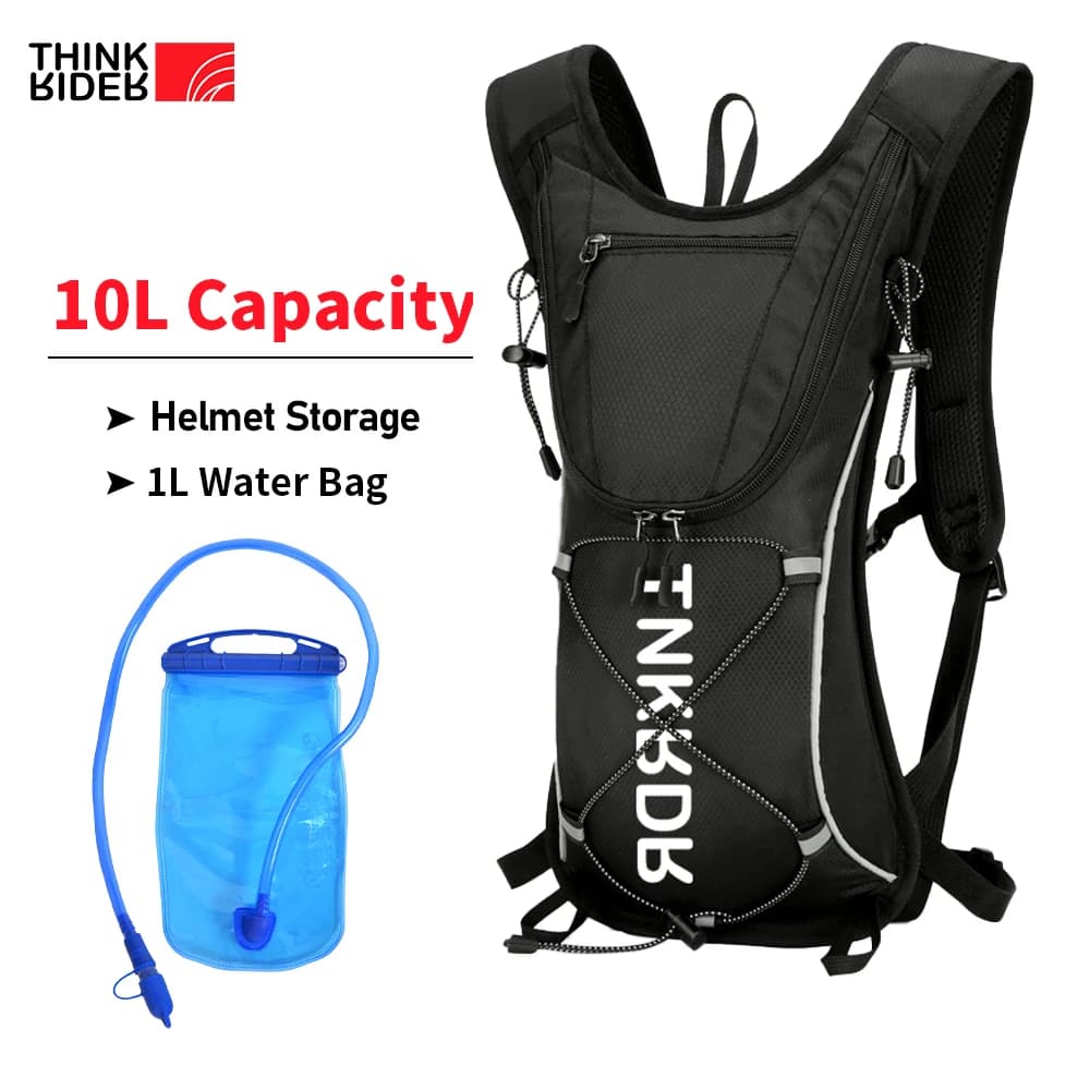 ThinkRider light backpack for 12 liters hydration, 1 liter water bag running backpack, hydro water backpack for cycling hiking