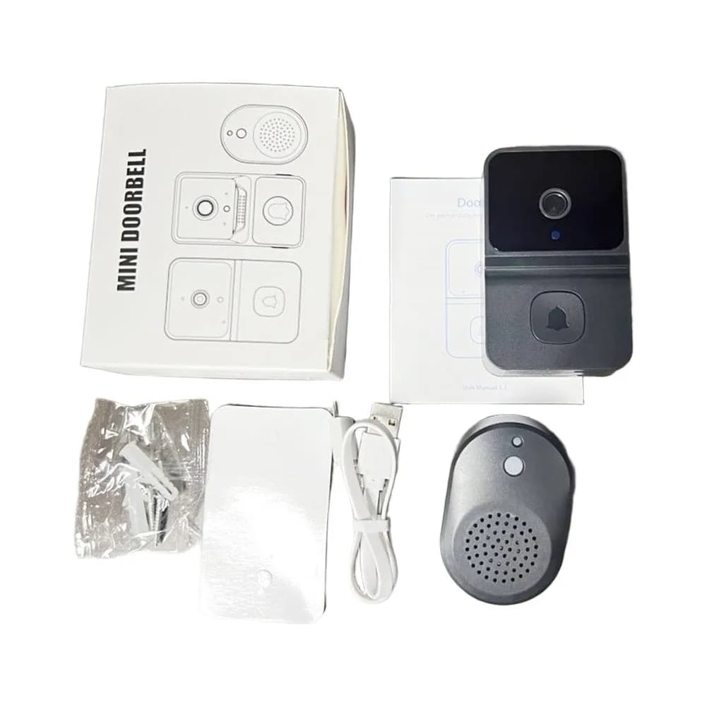App-Compatible Smart Doorbell with Two-Way Audio 480P Video Cloud Storage Remote Viewing and Up to Three Simultaneous Users