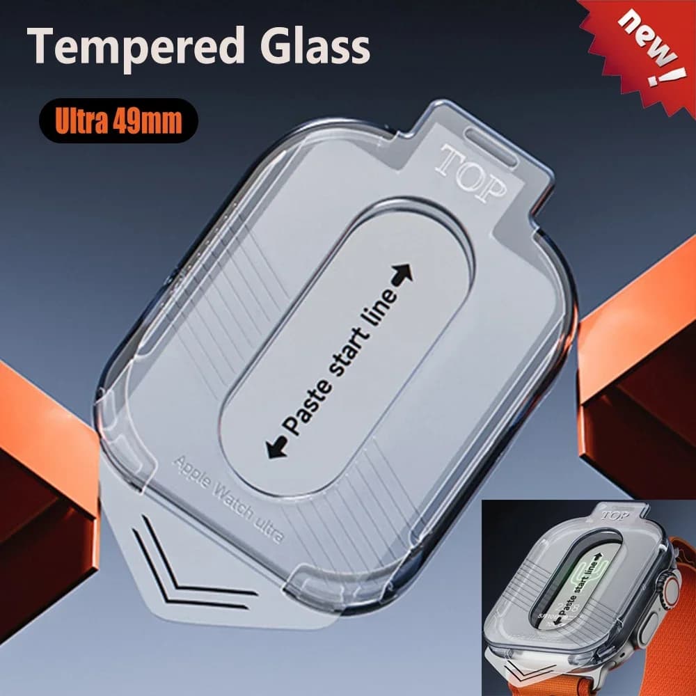 High-definition 9H Tempered Glass Smartwatch Screen Protector for Apple Watch Ultra 3/2/1 49mm
