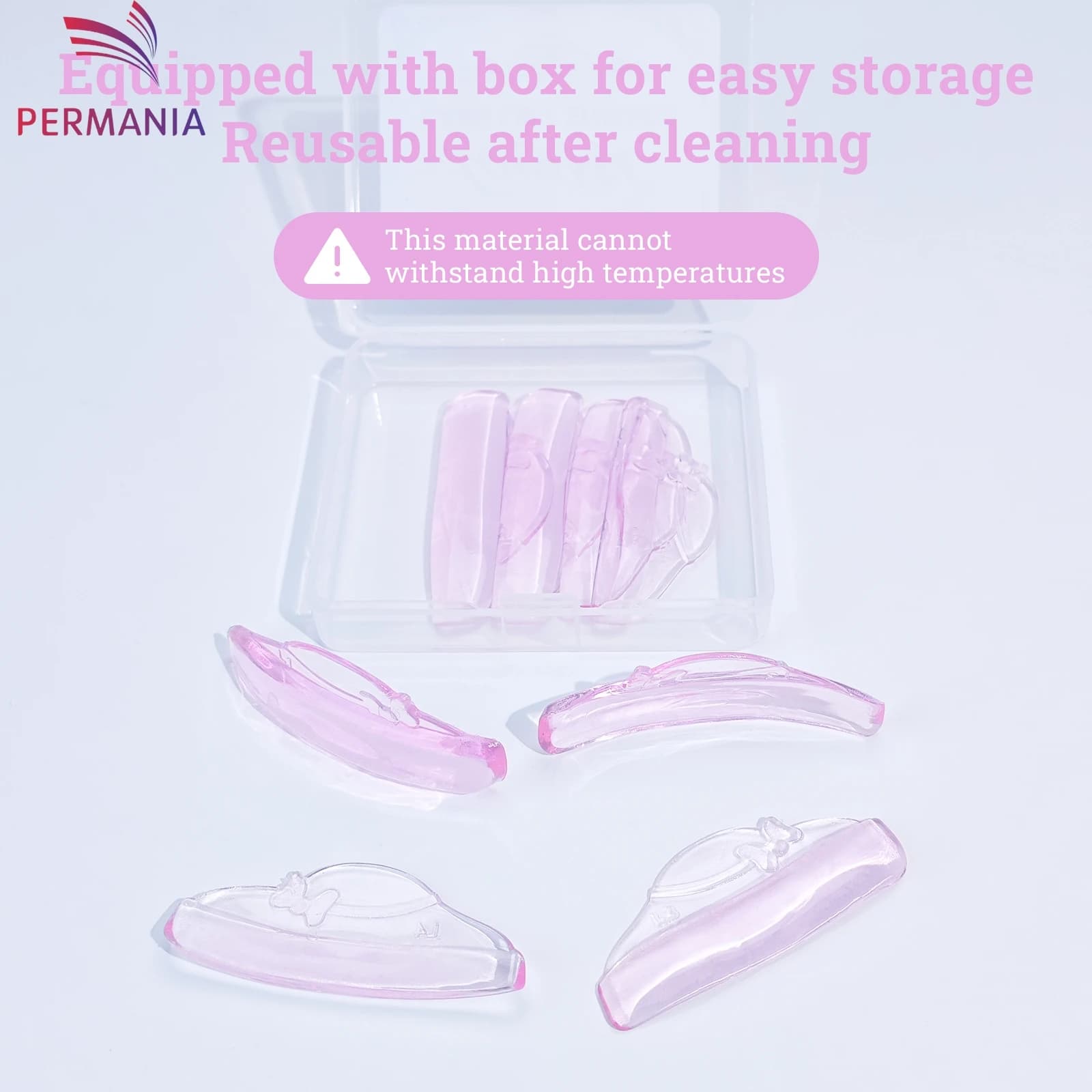 PERMANY 4 Paia L Curl Silicone Eyelash Perm Pad Eyelashes Hanging Rods Shield 3D Lifting Folder Accessories Makeup Tool