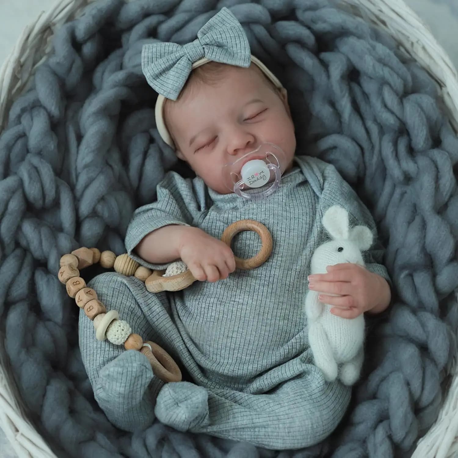 NPK 49CM Full Body Levi Neonato Doll Reborn Morbido Silicone flessibile 3D Tono della pelle Dipinto a mano con vene visibili