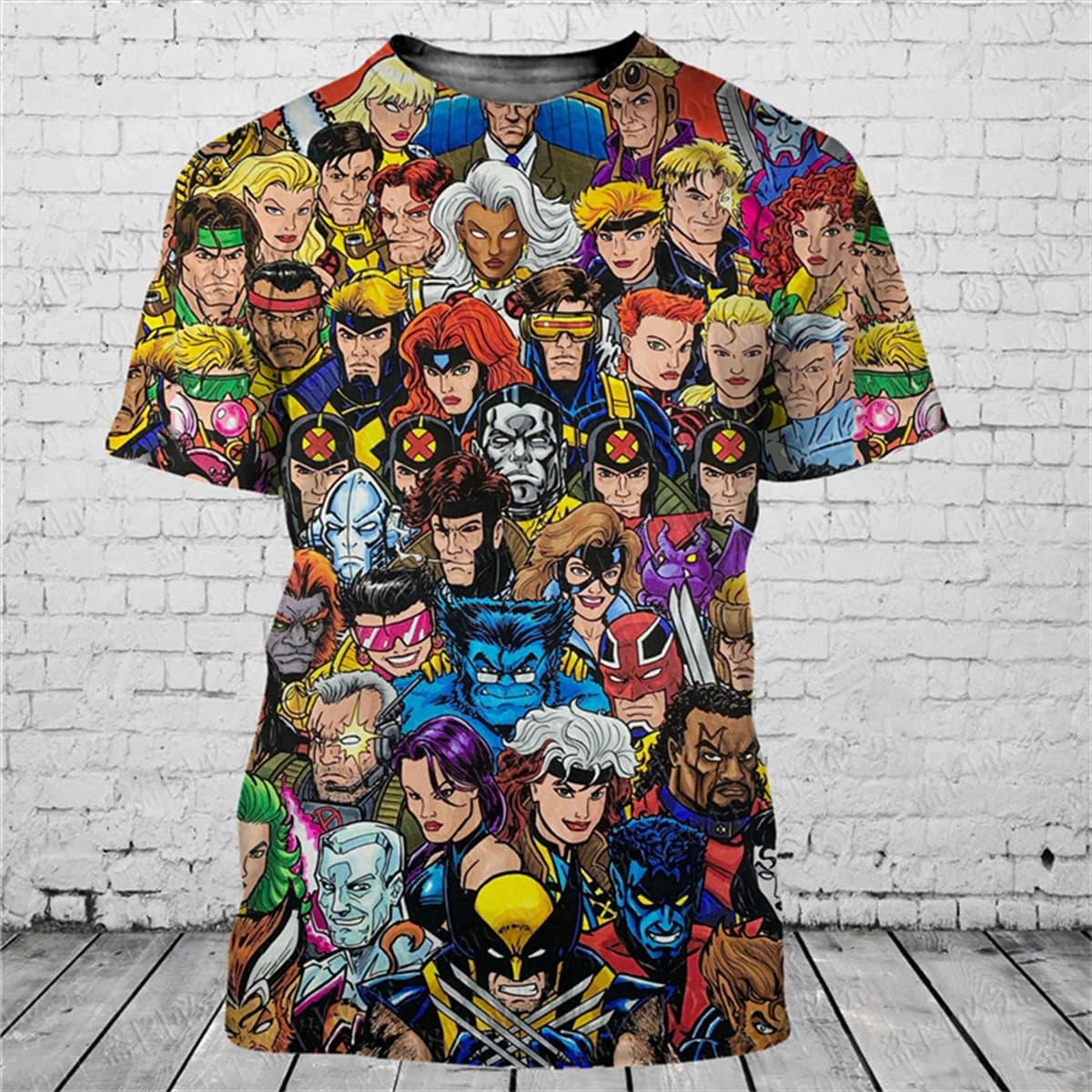 T-shirt 3D da uomo alla moda con popolare personaggio dei cartoni animati stampato estivo a maniche corte ampia e accattivante