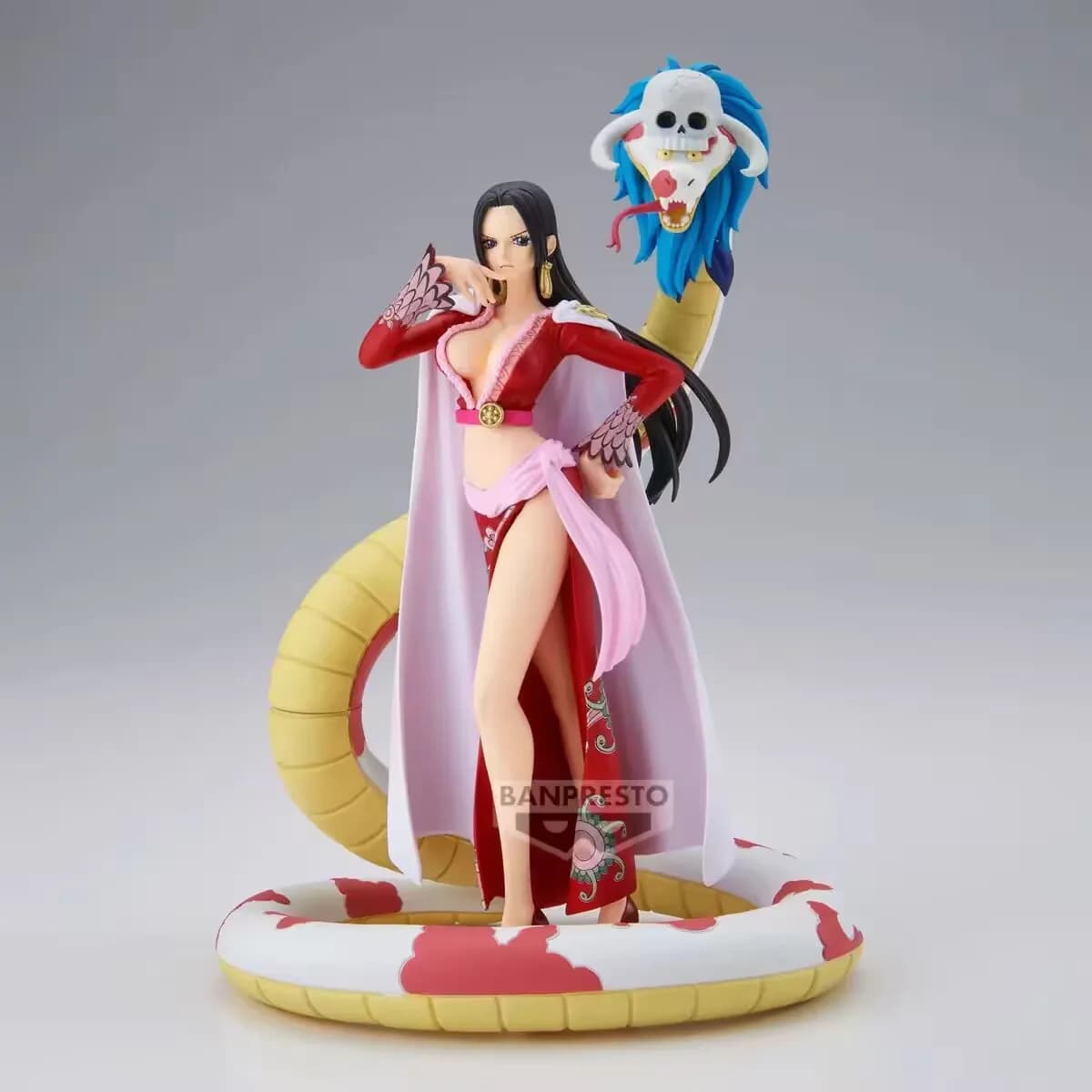2025 Nuovo One Piece Figure POP Snake Man Empress Snake Ji Han Cook Modello Decorazione desktop Ornamento Anime fatto a mano
