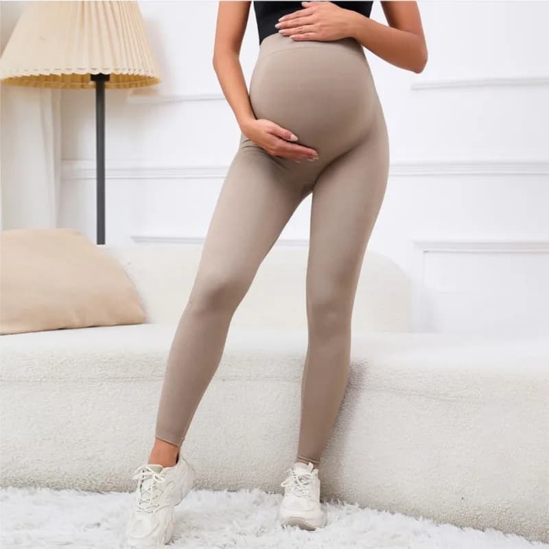 Leggings premaman elastici a vita alta da donna skinny per supporto pancia incinta Leggins dopo il parto Pantaloni fitness modellanti per il corpo