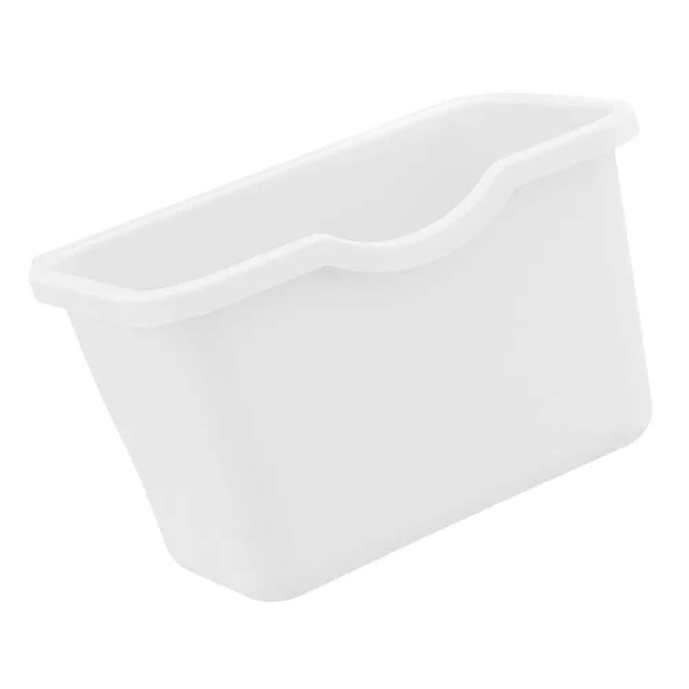 Cestino per Rifiuti in Plastica da Appendere, Contenitore Multifunzionale per Auto, Cucina, Scrivania, Bianco