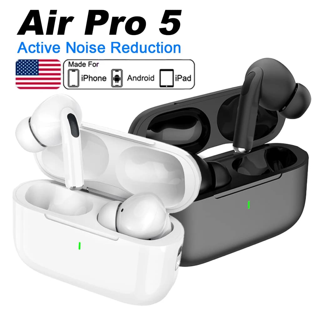 Original Bluetooth earphones Air pro TWS Max earphones ANC Screen Headphones for iPhone Apple Xiaomi Android Phone