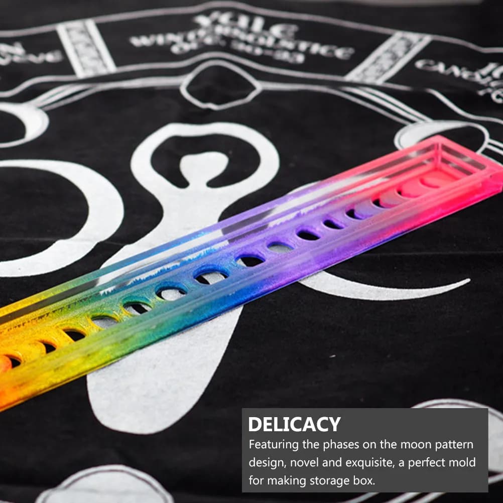 Casting DIY Birthday Incenses Holder Molds Epoxy Resin Decorative Moon Jewelry Creative