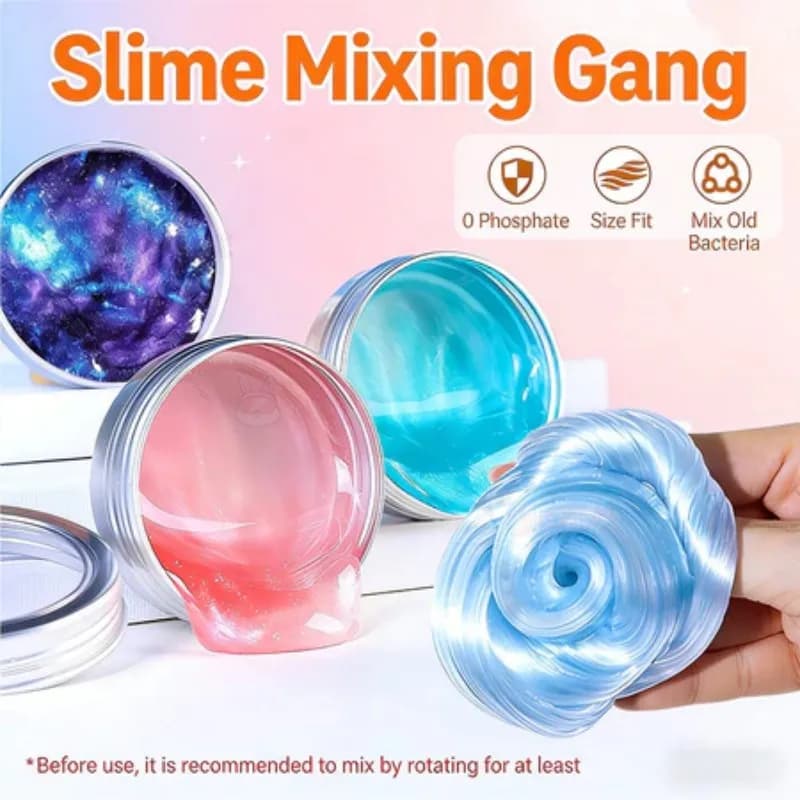 Slime Liquido in Vetro che Cambia Colore, Giocattoli Antistress Sicuri per Bambini, Non Appiccicoso, Fai da Te, Pasta Modellabile Artigianale
