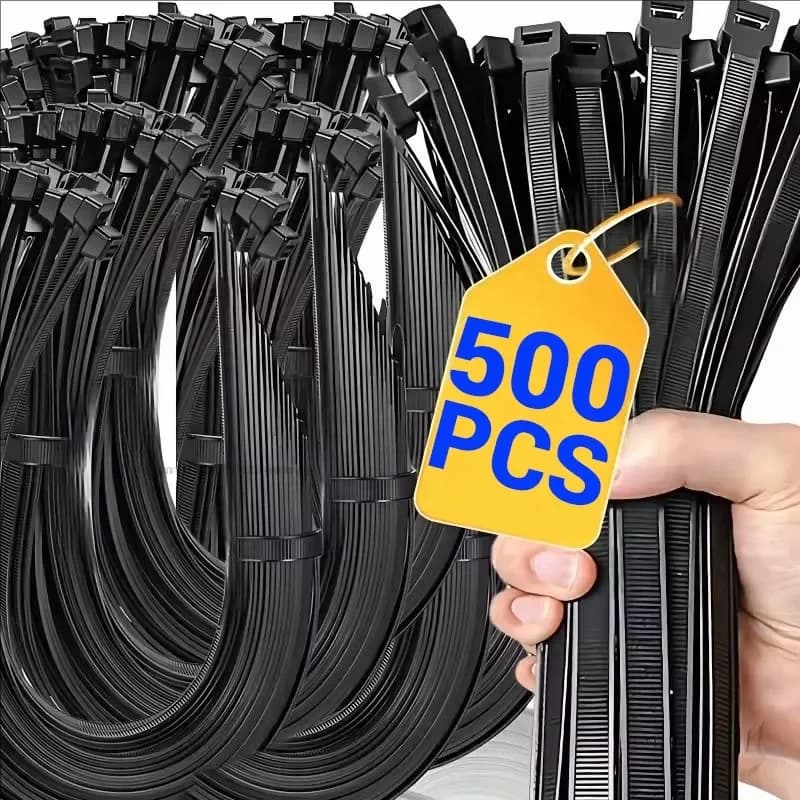 Fascette per cavi Flange in plastica riutilizzabili Fascette per cavi Fascette per cavi in nylon di plastica Morsetto per organizer Zip per cavi per ufficio autobloccante Commercio all'ingrosso