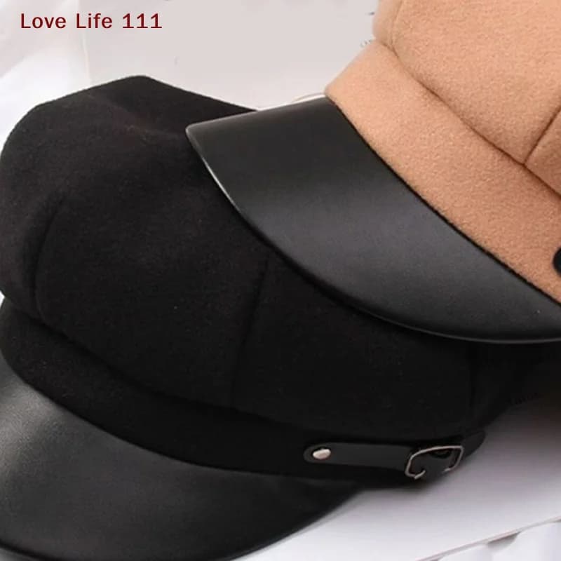 Nuovo berretto vintage berretto strillone cappello regolabile autunno inverno berretto berretto ottagonale berretto di lana morbida per le donne berretti berretto da pittore