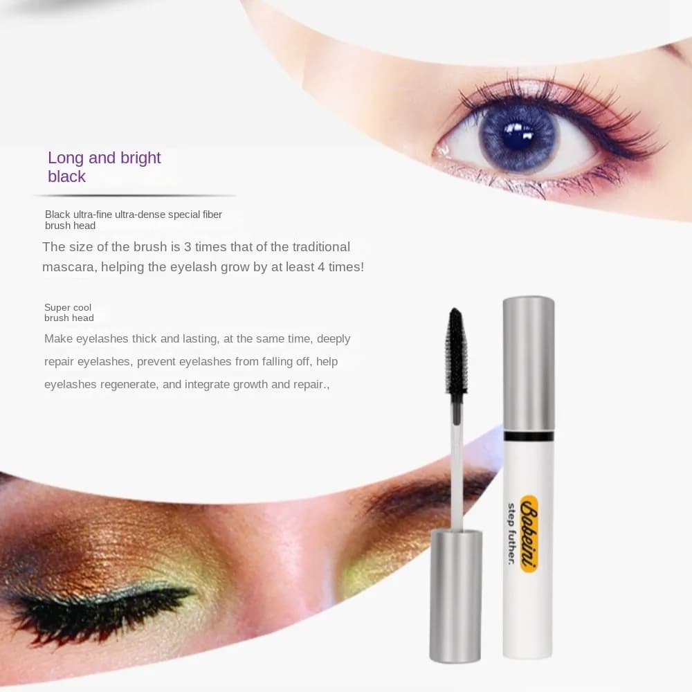 Mascara Liquido Impermeabile per Ciglia Lunghe e Belle, Resistente e Volumizzante