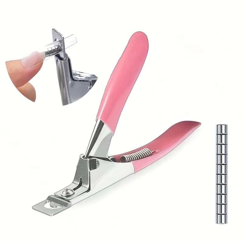 LINMANDA Acrylic nail cutters with 10 magnets, fake nail cutters, nail tools suitable for home use or beauty salon