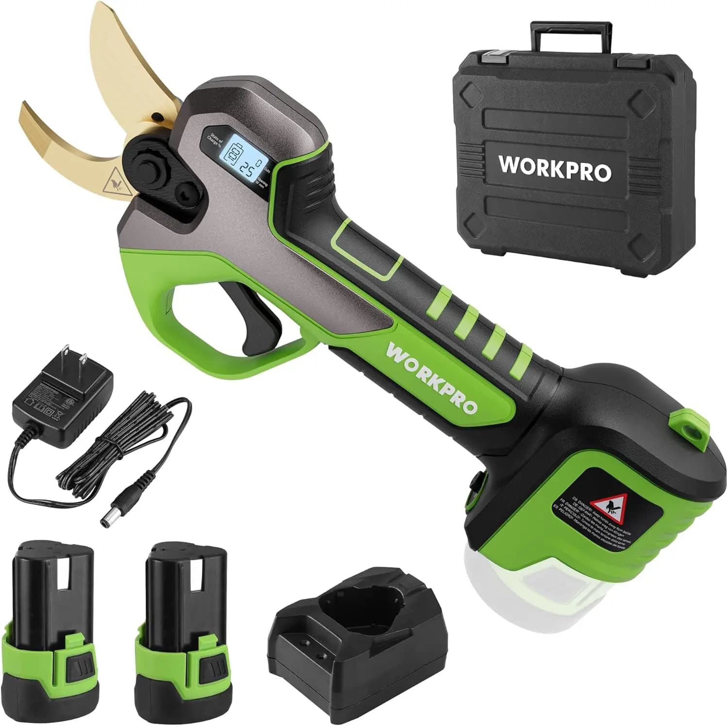 12V Wireless Power Scissors, Cutting Diameter 1.2 Inches, Rechargeable Battery and Quick Charger Included