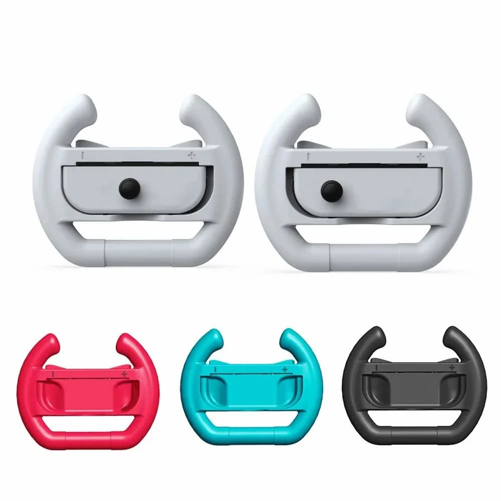 Impugnatura per volante da corsa da gioco da 2 pezzi per Nintendo Switch OLED Joy con Controller Grip Ruote da corsa Accessori per gamepad