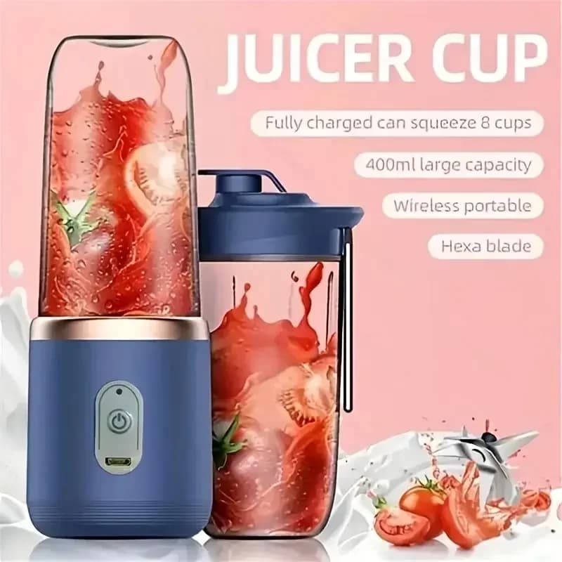 Portable Multifunctional Blender Electric Bottle 6 Lame Juice Blender Fresh Juice Blender CrushCup Cooking Robot