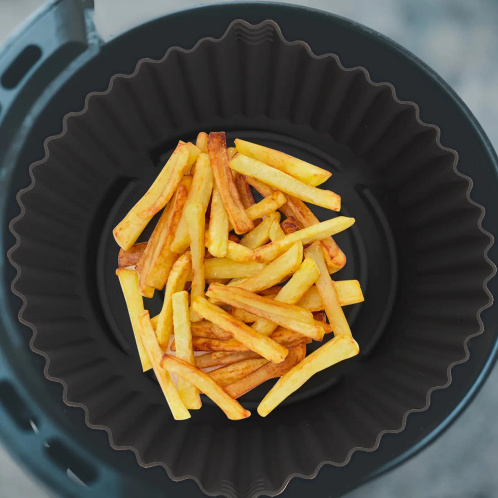 Reusable Silicone Carpet for Air Fryer, Non-stick, Heat Resistant, For Bread, Snacks and Chicken