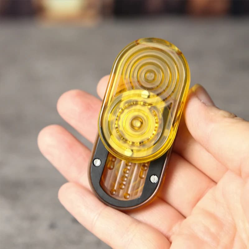 Zhi Shang Tan Bing MechaniFidget Slider Autismo Metallo EDC Agitarsi Giocattoli da scrivania Giocattoli Ansia Alleviare lo stress Giocattoli Regalo per adulti