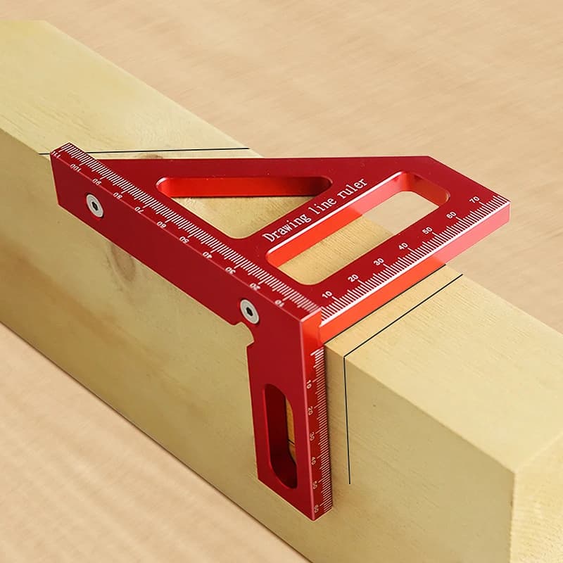 Square Goniometer for woodworking, aluminum alloy,mitra, triangle, ruler, high precision layout measurement tool for carpenter engineer